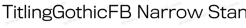 TitlingGothicFB Narrow Standard Reg字体转换